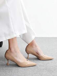 CUCCOO BIZCHIC Women's Elegant Pointed Toe Pumps For Commuting - Apricot - View 4