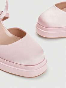 CUCCOO LuxiPop 女士厚底时尚搭扣高跟鞋，适合派对场合 - 淺粉色 - 查看 5