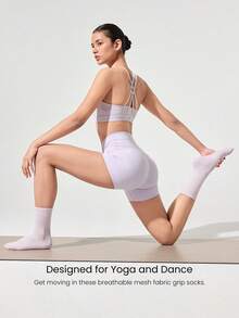 GLOWMODE 3 Pairs Make A Move Grip Scrunch Crew Socks - Multicolor - View 5