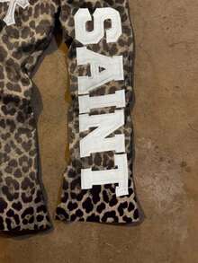 Glimmora Casual Leopard Print Loose Women Pants