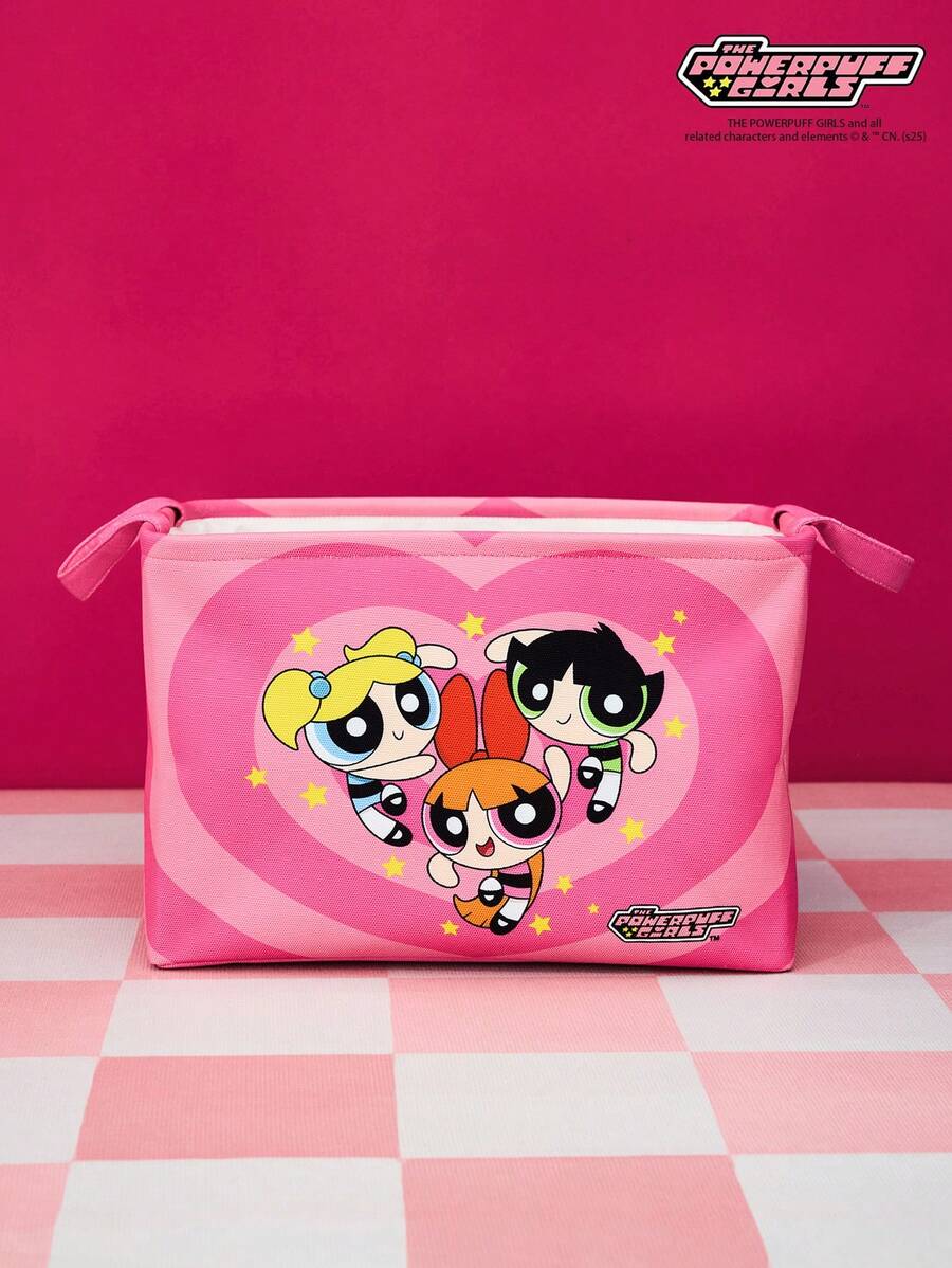 THE POWERPUFF GIRLS X Joivida 1 件带有可爱印花的宠物玩具收纳篮。 - 粉色 - 查看 1