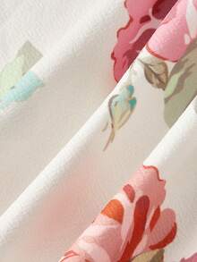 SHEIN MOD Đầm midi không tay dành cho nữ với họa tiết xương cá hoa. - Nhiều màu - Xem 6