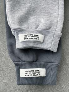 EURMUSE Cotton 2 Pcs Women's Drawstring Sweatpants With Patch - Multicolor - View 3