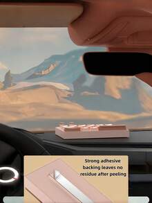 MINKOJA 1件装优雅汽车停车号码牌键盘式滑动盖设计可调节数字夜间可见反光粘性底座汽车配件圣诞节礼物创意驾驶员必备