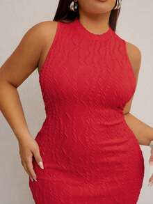 SHEIN SXY 大码女装春夏优雅性感纯色修身吊带连衣裙，适合日常穿着、邮轮度假、狂欢节派对、海滩度假、约会之夜、生日、单身派对等场合，也适合辣妹风、伊比沙岛风、纳什维尔风、休闲风、锐舞风、时尚风、夜店风、可爱风、休闲风、购物风、街头风、外出等各种场合。易于搭配，显瘦，凸显身材，修饰身形，收腹提臀。 - 紅色 - 查看 6