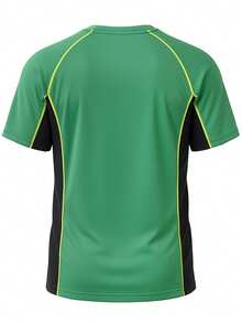 Mizuno Men's Sports T-Shirts Green - 綠色 - 查看 2