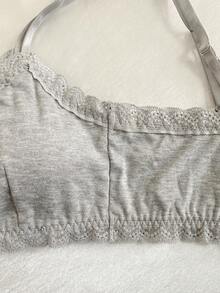 6件套少女简约时尚白色、灰色、蓝色内衣套装 - 彩色 - 查看 4