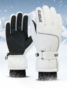 男女通用防水防风触屏冬季滑雪手套，户外运动骑行摩托车徒步露营保暖加厚内衬手套，适用于滑雪、单板滑雪、冬季运动、暖手、雪地等。 - 彩色 - 查看 18