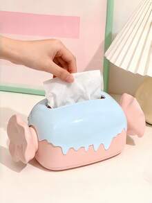 Joivida Dispensador de pañuelos de diseño de caramelo con carga de resorte, decoración de mesa de comedor y sala de estar, estilo escandinavo, artículo esencial para el hogar, relleno de calcetines navideños, ideas de regalo para fiestas - Multicolor - Ver 7