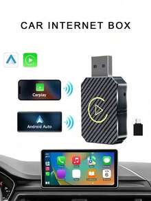 Teckwe Wireless CarPlay Adapter & Android Auto Adapter, Compatible With IPhone/Android Phones, Stable Fast Connection, Convert Factory Wired To Wireless CarPlay For Cars 2016+, No Delay - Nhiều màu - Xem 10