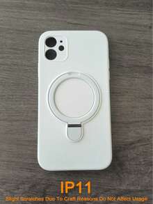 For Magnetic Wireless Charge Soft Silicone Holder Case Compatible With Iphone 16 15 14 13 12 11 Pro Max 16e Soft Cases Magnetic Liquid Silicone Cover - White - View 41