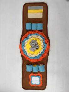 Tazón de olfateo Paraíso Perro Rompecabezas con forma de reloj: Juguete de enriquecimiento interactivo para entrenamiento de forrajeo, masticación y juego en todas las estaciones - Multicolor - Ver 16