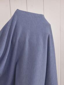 SHEIN Doze Lane Conjunto de pijama casual americano para mujer de talla grande, pantalón de manga larga con ribete de contraste en el cuello, ropa de estar en casa - Multicolor - Ver 8