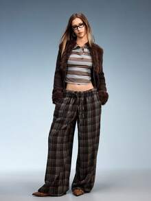 CUCCOO GRLICON 女士尖头搭扣设计时尚百搭平底鞋 - 棕色 - 查看 3