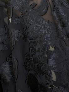 Aveloria Rosie Fashionable Cutout Design Loose Fit Long Sleeve Shirt, Versatile European Style For Autumn/Winter - Black - View 7