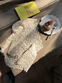 DAZY 女士时尚度假风层叠蕾丝休闲裙