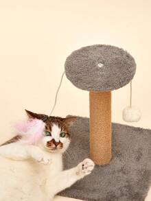 PETSIN 1 件装耐用灰色方形剑麻绳猫抓板，垂直防掉毛，节省空间，适合小户型公寓，猫咪自娱自乐玩具，稳固防滑耐抓，缓解无聊，促进爪子健康护理，互动宠物用品，适合爱猫人士日常居家使用，春夏秋冬皆宜，猫抓柱，幼猫玩耍玩具 - 多色 - 查看 4