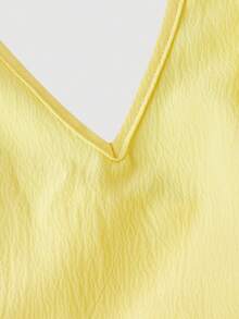 SHEIN MOD Women's Solid Color Minimalist Neck Tie Long Dress, Casual Everyday Wear, Spring/Summer, Valentine's Day Dress, Date Dress, Carnival Women, Beach Dress, Wedding Guest Dress For Women, Bridesmaid Dress, Elegant Dresses For Party, Vacation Dress, Goose Yellow Dress, Stunning, Chic, Halter Neck Dress, Tea Party Dress Yellow Maxi Dress Women Yellow Long Dress Yellow Sundress Women