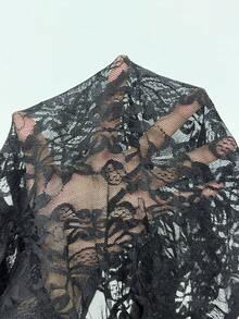 Coolane 女士夏季音乐会服装 锐舞派对服装 音乐节外出 Y2K风格海滩装扮 热带度假 白色V领连体裤 - 黑色 - 查看 7