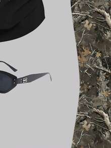 两件套休闲朋克风十字翅膀印花宽松圆领短袖T恤和喇叭裤套装，时尚朋克风青少年穿搭，秋季必备 - 彩色 - 查看 5