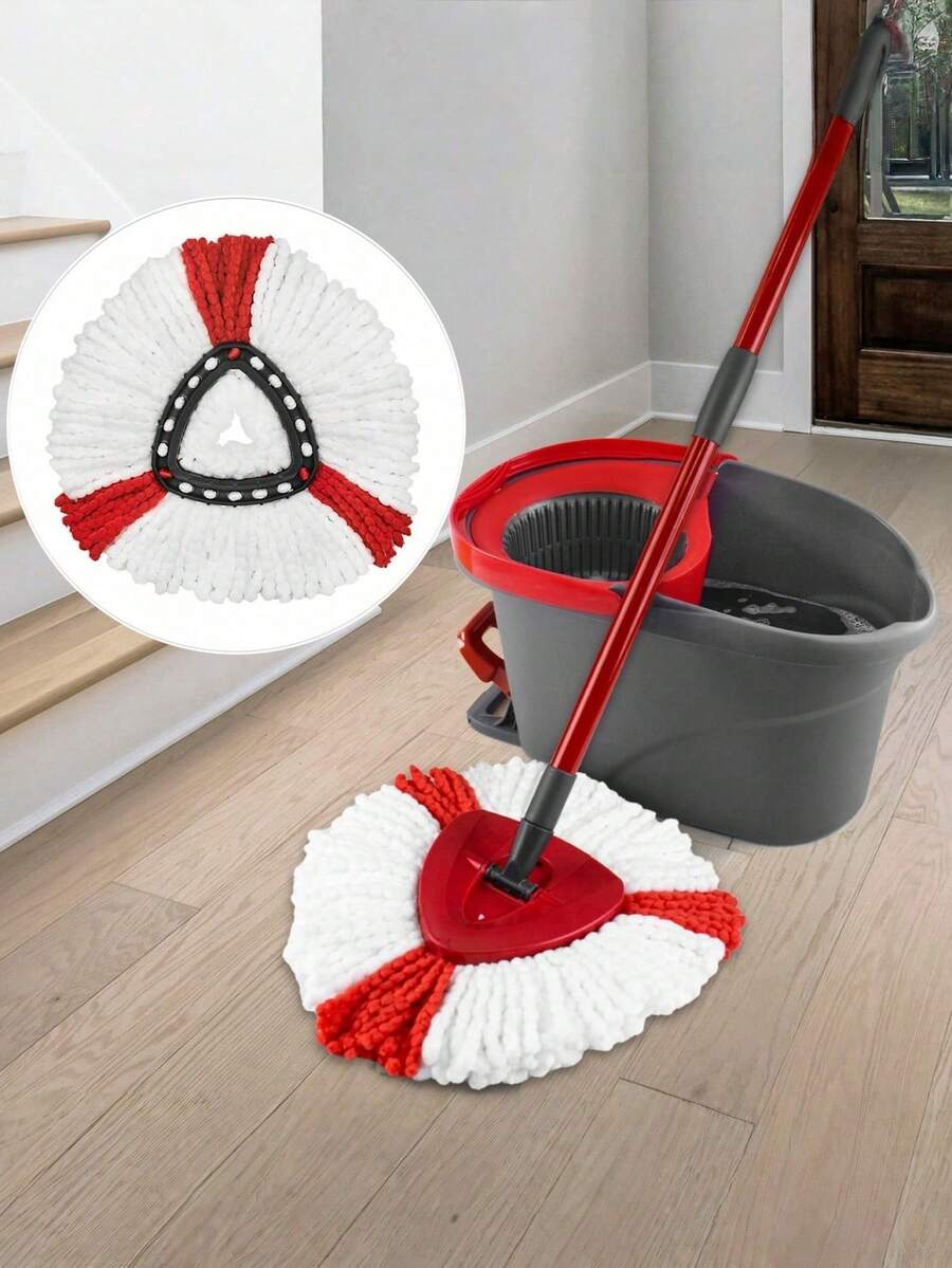 1/2/3/4/6 Miếng lau nhà bằng sợi microfiber có thể giặt và tái sử dụng, tương thích với hệ thống lau nhà và xô Cedar Easy Wring Spin, dễ lắp ráp, làm sạch sâu cho nhà bếp, phòng tắm, sàn nhà, dọn dẹp nhà cửa, dọn dẹp mùa xuân, đồ dùng gia đình khi chuyển nhà, đồ dùng thiết yếu cho gia đình, đầu lau nhà thay thế