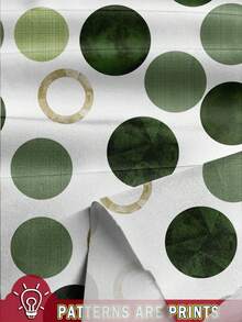 EMERY ROSE 2pcs Plus Size Polka Dot Print Tie-Up Shirt And Pants Set, Casual Autumn,Flower/Spring/Summer/Vacation - Multicolor - View 3