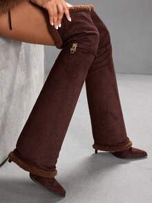 CUCCOO SZL Women's Fashion Pointed Toe Over-The-Knee High Heel Boots For Christmas