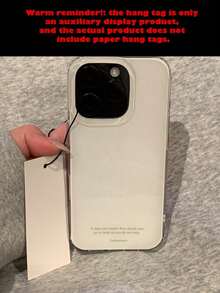 1Pc Cute Simple Solid Color Shockproof Phone Case Compatible With IPhone 17 16 15 Pro Max 13 14 12 Pro Plus 11 Fashion Candy Color Cover - White - View 3
