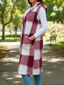 Women Sweater Vests - Vino - View 2