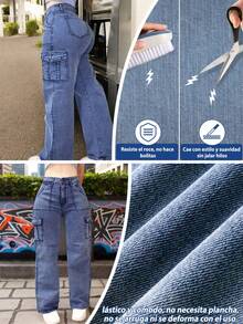 Women Jeans - Dark Wash - View 2