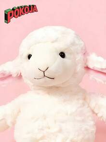 POKOJA LAND 1 件可爱绵羊毛绒玩具，毛茸茸的柔软耳朵，白色毛绒可爱小羊，适合儿童和成人——可拥抱的毛绒靠垫，可用于床、沙发、旅行、婴儿房，生日圣诞节礼物。 - 彩色 - 查看 5