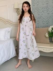 DAZY 少女无袖睡衣 - 米色 - 查看 3