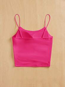 SHEIN Essnce Women Tight-Fitting Round Neck Chest Pad Breathable Summer All-Match Camisole Women Tops Bra Free Top Y2k