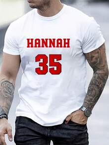 ‌Camiseta de Manga Corta Holgada Casual Versátil con Estampado de Baloncesto Divertido, para Vacaciones, Trabajo y Uso Diario - Blanco - Ver 2