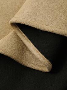 Livesso 女士休闲无袖上衣和裙子两件套 - 卡其色 - 查看 7