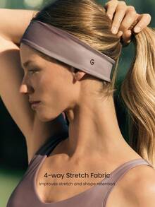 GLOWMODE Băng đô FeatherFit™ thấm hút mồ hôi, co giãn, chống trượt, thích hợp cho yoga, pilates, tập gym, luyện tập hàng ngày và hoạt động thể thao. - Màu nâu gradient - Xem 4