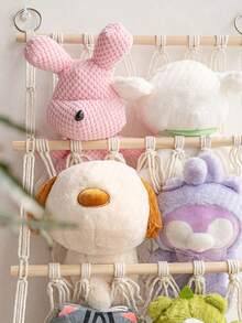 1 chiếc lưới hoặc võng đựng đồ chơi nhồi bông, giá đựng đồ bằng ren, vật trang trí cho phòng bé trai và bé gái, giá treo đồ chơi cho phòng chơi, trang trí phòng ngủ tinh tế, lưới nhồi bông, lưới dệt hai lớp có tua rua, lưới trưng bày và đựng đồ chơi nhồi bông cỡ lớn, lưới hình động vật có thể điều chỉnh, thích hợp cho phòng ngủ, phòng chơi, trang trí tường, và có thể dùng để đựng đồ chơi nhồi bông, quần áo, sách, tạp chí, v.v. - Nhiều màu - Xem 10