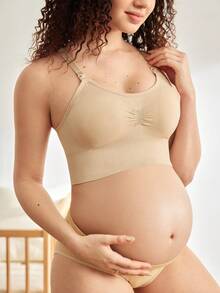 Moonlight&Mama 3pcs Maternity Seamless Nursing Bras, Solid Color - Multicolor - View 7