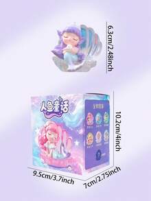 POKOJA LAND Caja ciega (sin relleno de peluche) Figura decorativa linda de sirena - Marea juega caja ciega - Ver 5