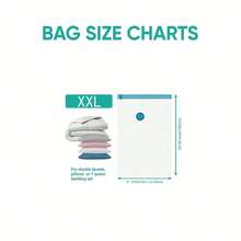 Space Saving Vacuum Storage Bag, Saving 80% Of Clothing Storage Space - Vacuum Sealed Bag, Suitable For Clothing, Bedding, Compression Sealing, Suitable For Wardrobe Storage - Equipped With An Air Pump, Convenient For Travel Storage, Can Also Be Used As A Makeup Bag, Can Store Lipstick, Makeup Brushes - Multicolor - View 3