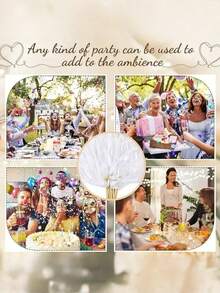 10/30/50 szt. Biała wstążka Magiczna różdżka z obrotowymi dzwoneczkami koronkowymi Złoty i srebrny kolor Rekwizyty do wiwatowania na wesele, imprezę świąteczną, noworoczną, występ sceniczny, wielokrotnego użytku, niezbędny element wystroju - Biały - Zobacz 3