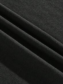 PAVTROS Plus Size Men's Letter Print Round Neck Short Sleeve Casual Versatile T-Shirt Los Angeles T-Shirt - Multicolor - View 4