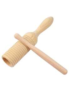 1 件木制乐器音管小型单螺纹环形打击乐器管蛙鸣管 - 彩色 - 查看 13