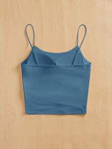 SHEIN Essnce Women Tight-Fitting Round Neck Chest Pad Breathable Summer Basic Camisole Women Tops Bra Free Top Party