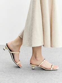 CUCCOO BIZCHIC Women Heeled Sandals - Beige - View 5