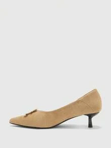 CUCCOO BIZCHIC 女士时尚装饰高跟鞋 - 卡其色 - 查看 9