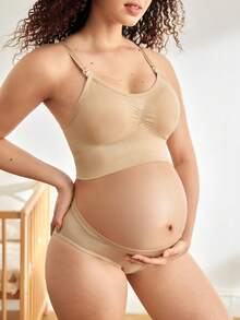 Moonlight&Mama 3pcs Maternity Seamless Nursing Bras, Solid Color - Multicolor - View 7