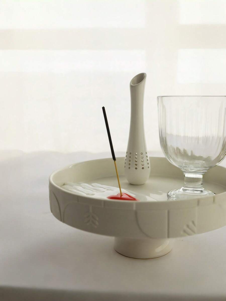 Madebyblanc Minimalist Ceramic Tea Infuser Funnel, Long Spout Flower Tea Strainer For Teapot And Mug - Multicolor - View 1