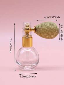 Joivida 1pc Elegant Spherical Glass Perfume Bottle With An Airbag Spray System – A Reusable | Travel-Friendly Empty Perfume Bottle. It Features A Transparent Spherical Design And A Fine-Mist Sprayer, Suitable For Essential Oils. This Durable And Portable Container Doubles As A Reusable Travel Perfume Sprayer And Elegant Glass Bottle. Perfect For Travel, It Can Also Be Used To Spray Glitter For A Sparkling Effect. Ramadan Festival