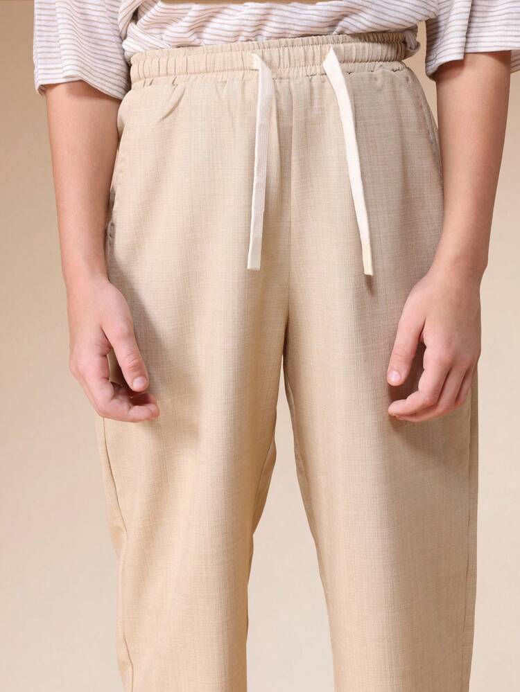 Striped Tee And Pants Set